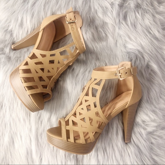 Tan Platform High Heel - Picture 2 of 4